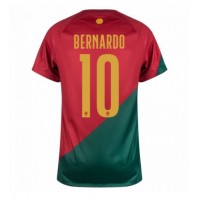 Camisa de Futebol Portugal Bernardo Silva #10 Equipamento Principal Mundo 2022 Manga Curta